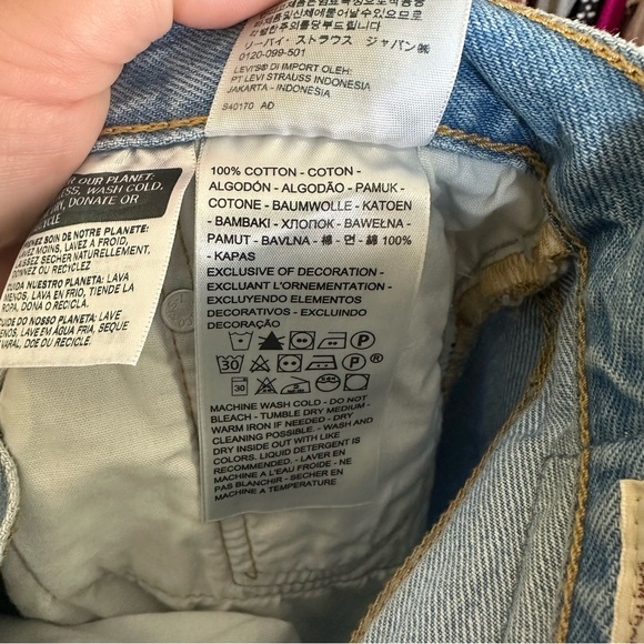 Levi’s 501 High Rise Denim Cut Offs Size 29 - Picture 3 of 5